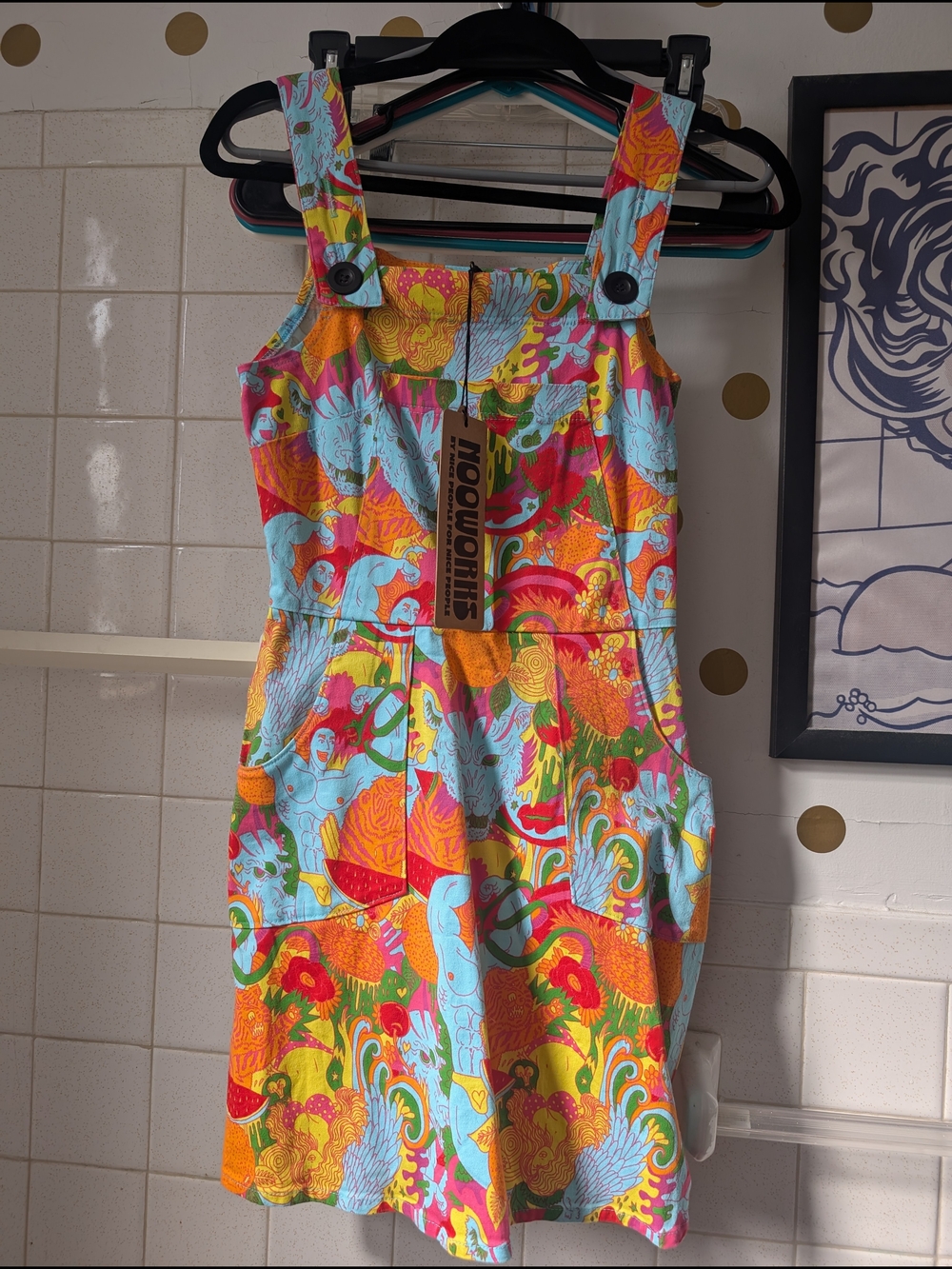 NOOWORKS NWT Muscle Beach Pinafore XS